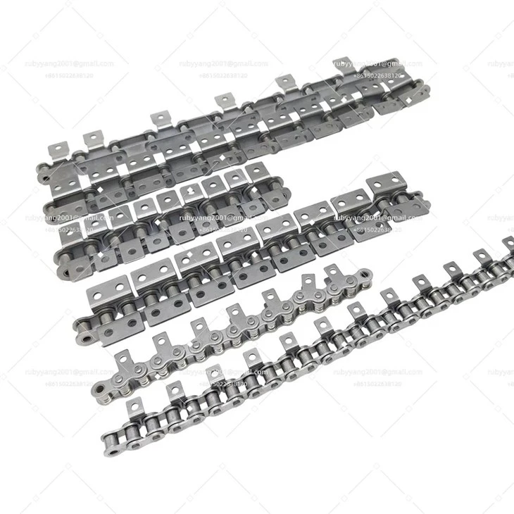 ANSI #100-1 #200-1 Roller Chain With Attachment A1 A2